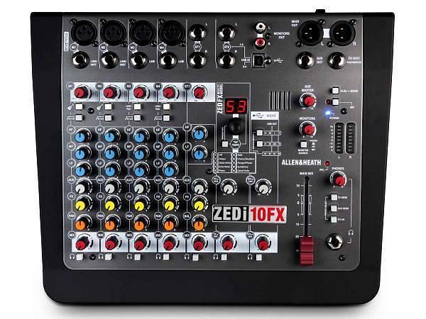 allen & heath zedi-10fx - mixer con connessione usb