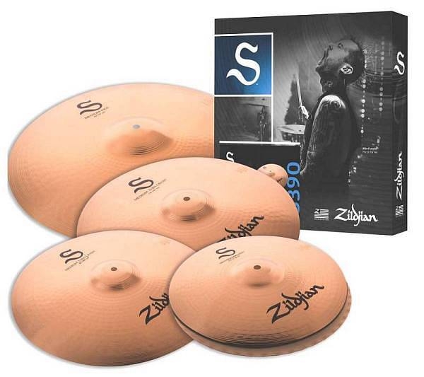 zildjian cartone 5 s performer (s390): ride + hi-hat + 2 crash