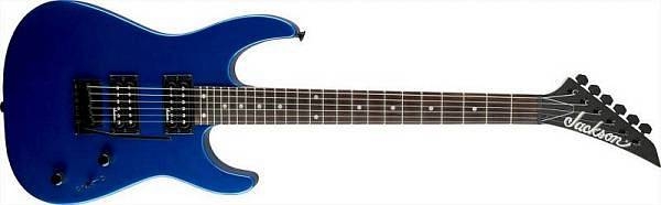 jackson js series dinky js12 amaranth fingerboard metallic blue - chitarra elettrica