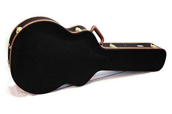luke & daniel wjc6 - custodia rigida in legno per chitarra acustica jumbo - tessuto tweed vintage