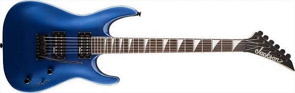 jackson js series dinky js22 dka arch top amaranth fingerboard metallic blue