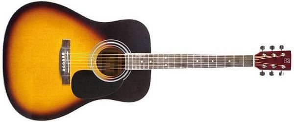 oqan qga-31 sb chitarra acustica sunburst