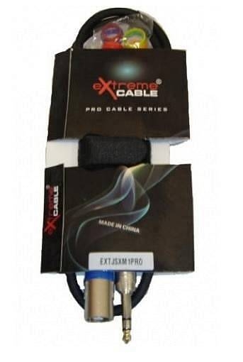 extreme cavo xlr maschio – jack stereo 1/4&#8243 6.3mm 1 mt