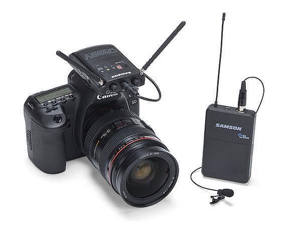 samson concert 88 uhf camera lavalier system - c (638-662 mhz) per videocamera e fotocamera