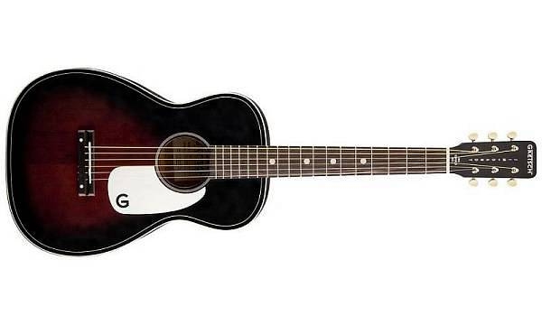 gretsch g9500 jim dandy 24 flat top guitar 2-color sunburst