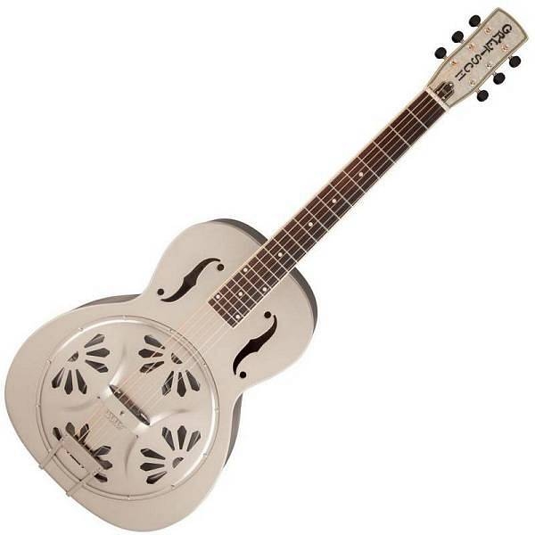 gretsch g9221 bobtail steel round-neck a.e. steel body spider cone resonator