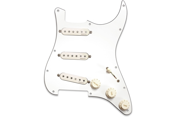fishman prf-str-wpg fluence loaded pickguard 3 single width for stratÂ®, white