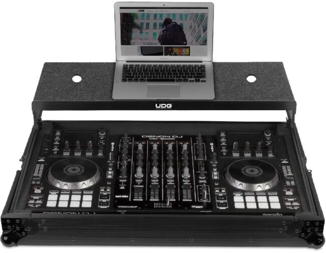 udg ultimate flight case multi format xxl black plus (bandeja para ordenad