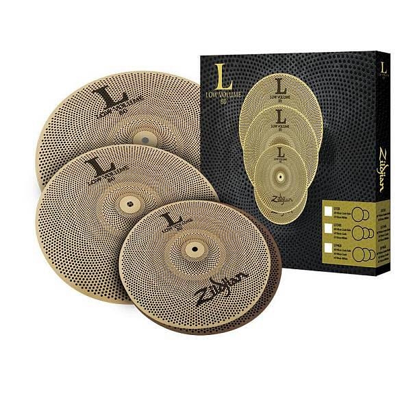 zildjian cartone 4 l80 low volume (lv468): ride + hi-hat + crash