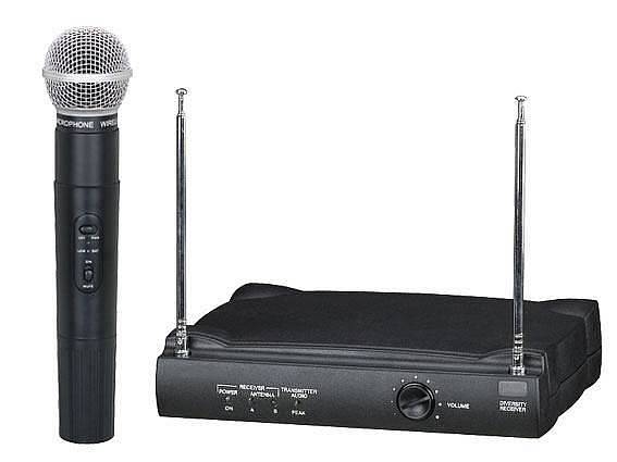 extreme wm1000-v radiomicrofono vhf palmare + trasmettitore + ricevitore true diversity