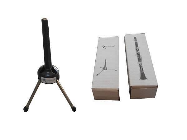 extreme cfs-01 stand professionale in metallo per clarinetto e flauto supporto ripiegabile