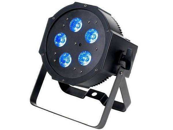 american dj mega qplus go - proiettore par 5 led rgb+uv