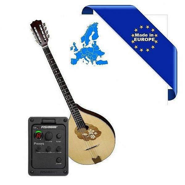 hora bouzouki irlandese flower amplificato fishman presys-101 66cm top abete massello