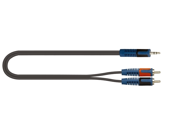 quik lok rksa/150-1 cavo adattatore jack 3,5 stereo - 2 rca