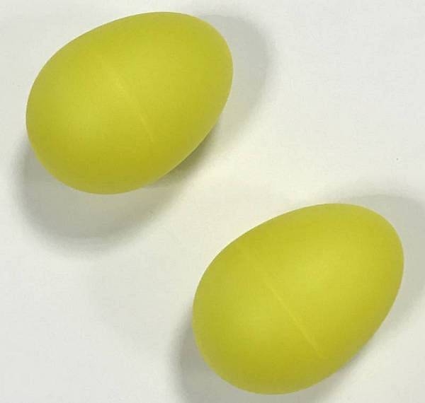 extreme m101 coppia shaker a forma di uovo in plastica colore giallo