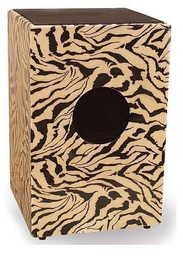 extreme db3048-zb cajon in legno con cordiera rullante disegno pelle tigre