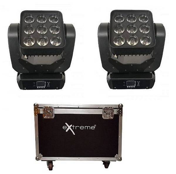extreme quad matrix 912c bundle coppia 2 teste mobili + case in omaggio
