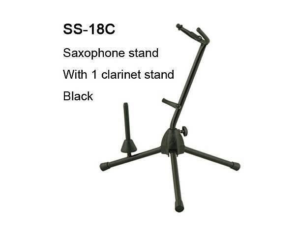 extreme ss18c supporto fiati da terra doppio stand per sax + clarinetto
