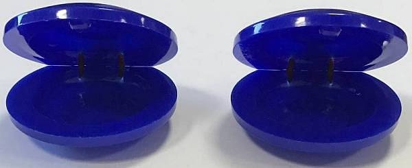 extreme g1-cs coppia castagnette imitazione in plastica nacchere colore blu