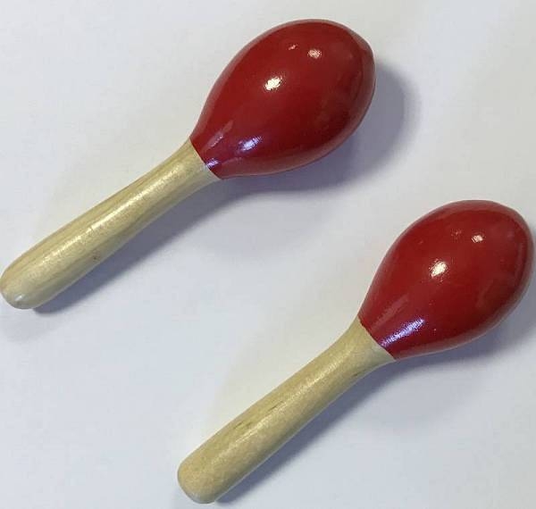 extreme dp22 coppia maracas in legno colore rosso