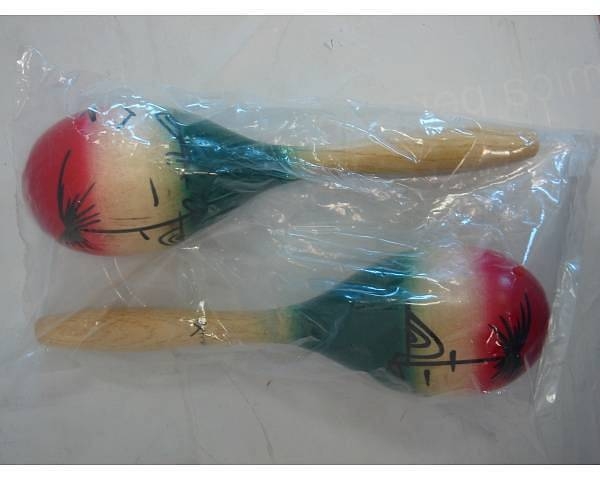 extreme dp261 coppia maracas in legno colorate 25 cm