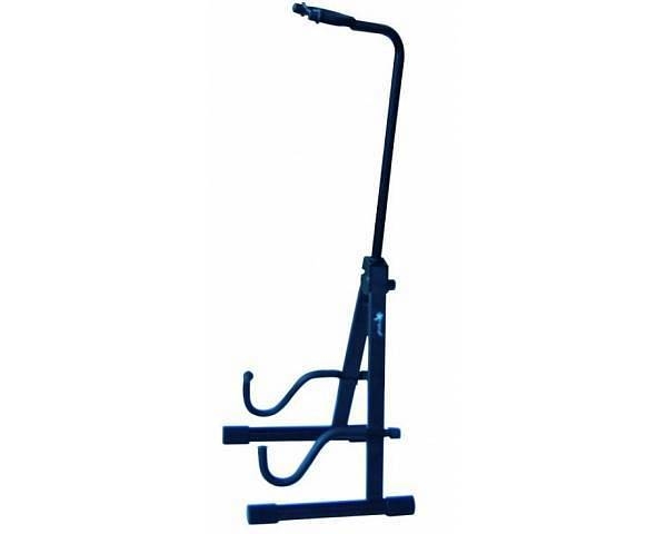 extreme gs1pro supporto chitarra telescopico in ferro con reggimanico e piedini rivestiti in gomma regolabile in altezza