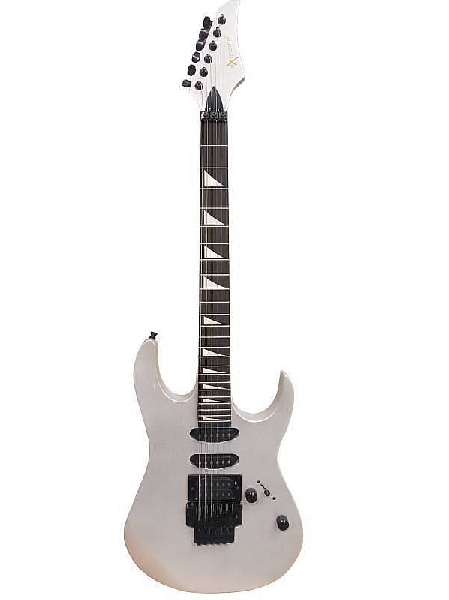 extreme eje-200 sv silver chitarra elettrica 24 tasti colore argento