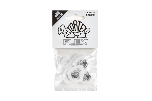 dunlop 468p1.50 tortex flex jazz iii 1.5mm pack/12