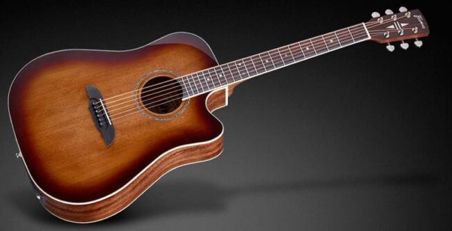 framus fd14 m ce dreadnought cutaway eq vintage sunburst high polish