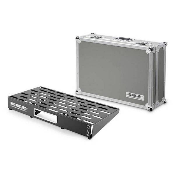 rockboard rbo b 4.2 quad c pedalboard 61 x 32 cm con flight case