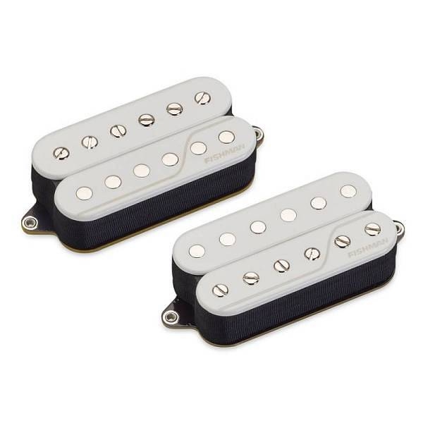 fishman fluence open core classic humbucker set/2 6 corde white