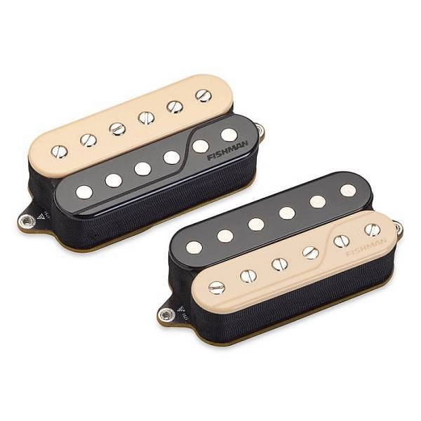 fishman fluence open core classic humbucker set/2 6 corde zebra