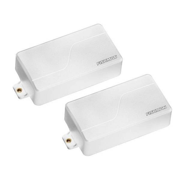 fishman fluence modern humbucker set/2 6 corde white plastic