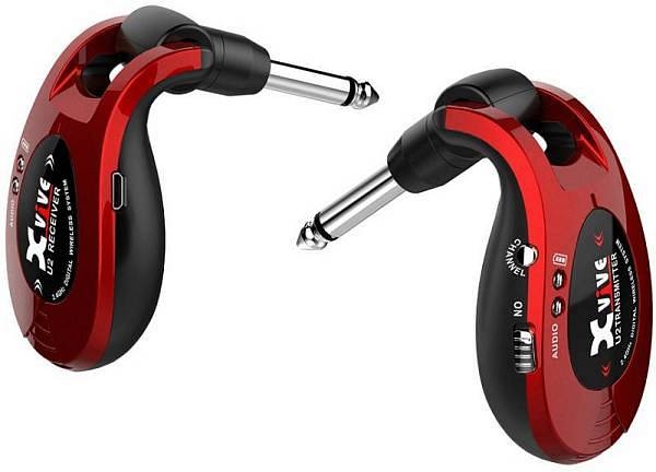 xvive technology x vive technology - u2 metal red - radiotrasmettitore chitarra digitale 2,4ghz