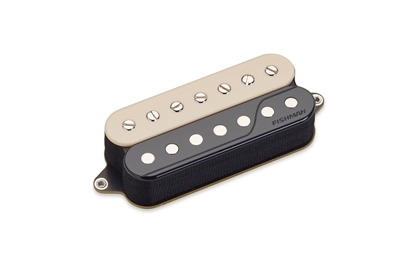 fishman fluence open core classic humbucker bridge 7 corde zebra