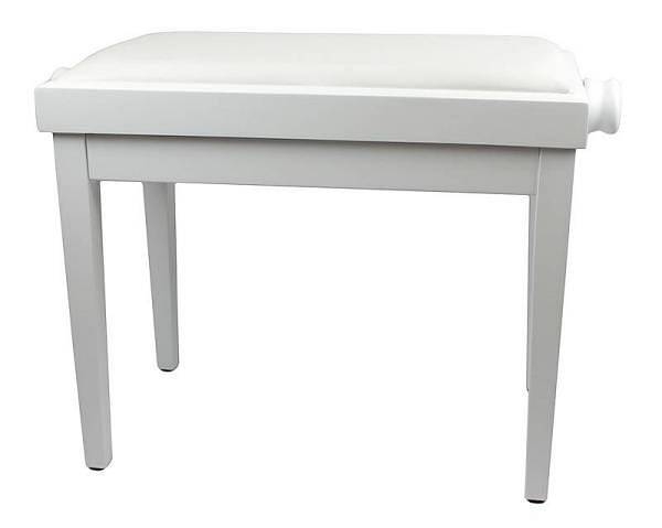 weisbach pj-018-whsa - panchetta per pianoforte in legno - bianco satinato