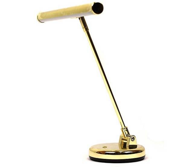 weisbach cl120bk - lampada a led per pianoforte - dorata