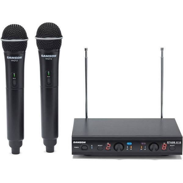samson stage 212-e vhf - sistema doppio radiomicrofono