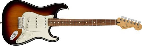 fender player stratocaster pau ferro 3c sunburst
