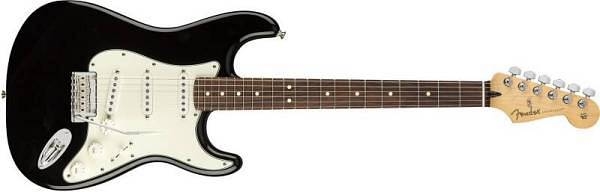 fender player stratocaster pau ferro black