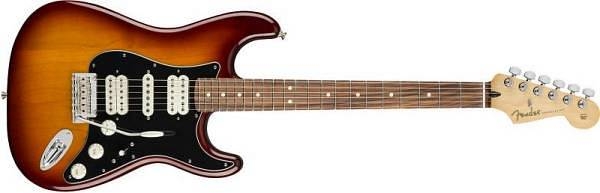 fender player stratocaster hsh pau ferro tobacco sunburst