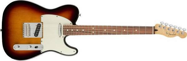 fender player telecaster pau ferro 3c sunburst