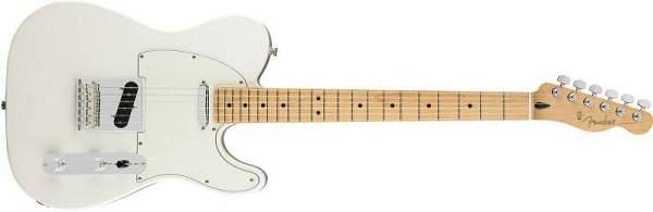 fender player telecaster mn polar white