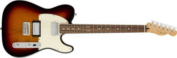 fender player telecaster hh pau ferro 3c sunburst