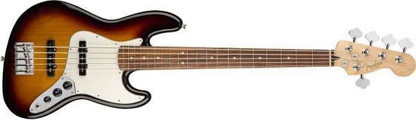 fender player jazz bass v pau ferro 3c sunburst