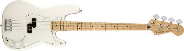 fender player precision bass mn polar white