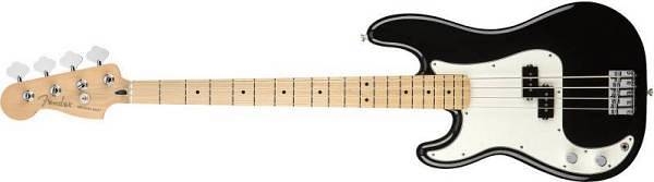 fender player precision bass mn lh black