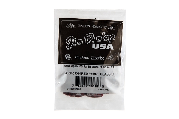 dunlop 483r#09 red perloid - x heavy