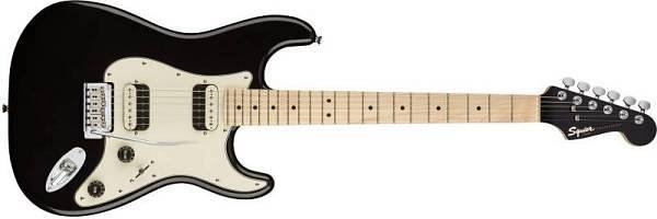 squier by fender contemporary stratocaster hh mn black metallic