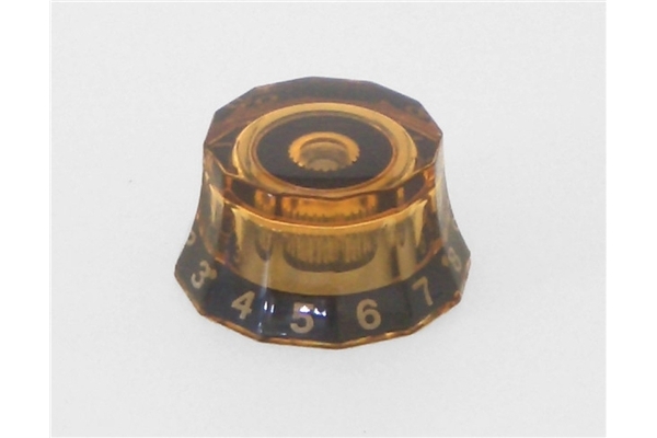 prs acc-4247 knob, lampshade amber w/black (2)